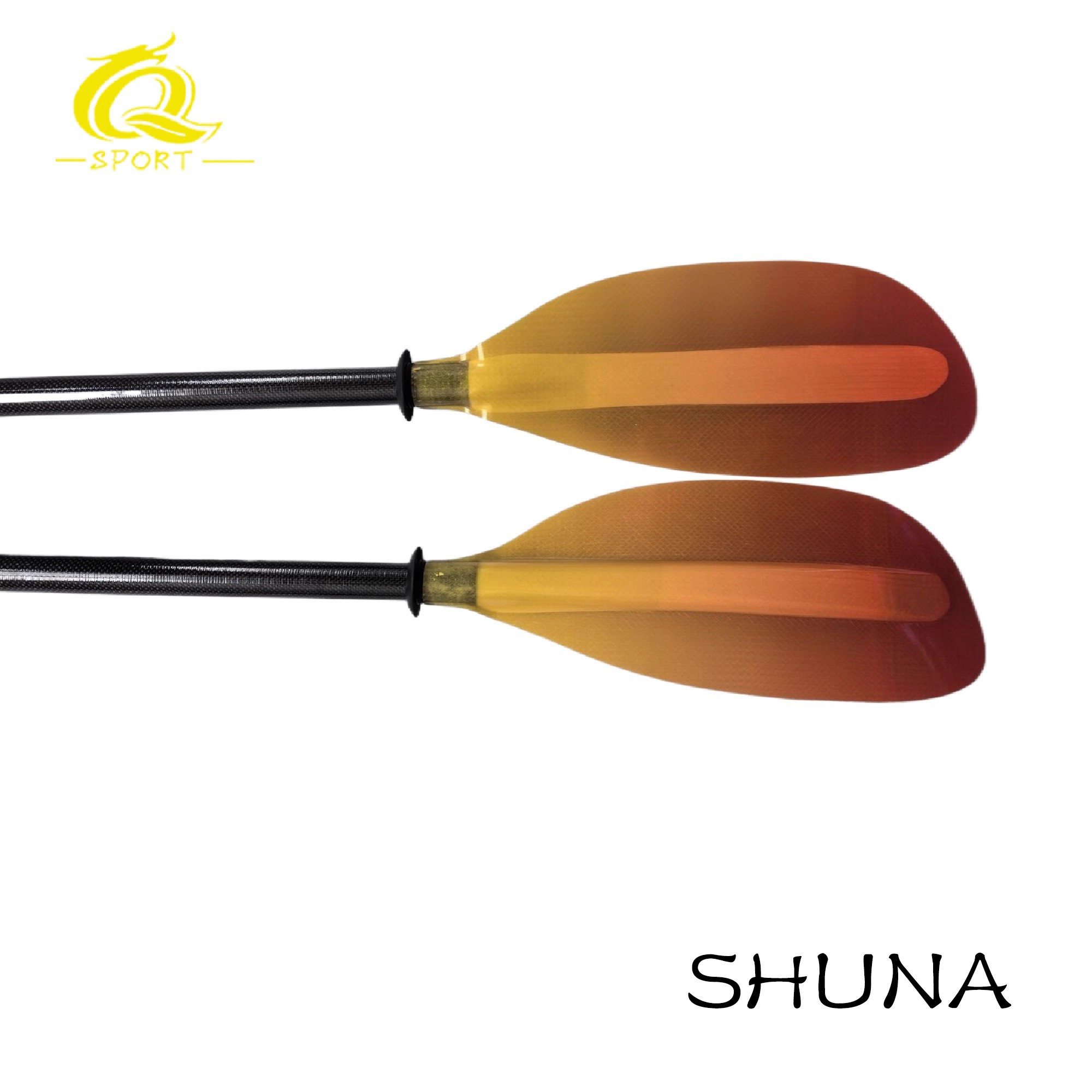 Kayak Paddle Carbon 2 Piece - Remo para caiaque QQSPORT, 2 peças