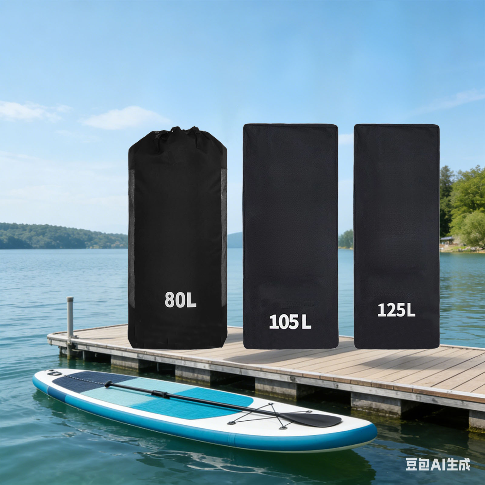 Paddle Board Backpack - Mochila de secagem rápida para remo,