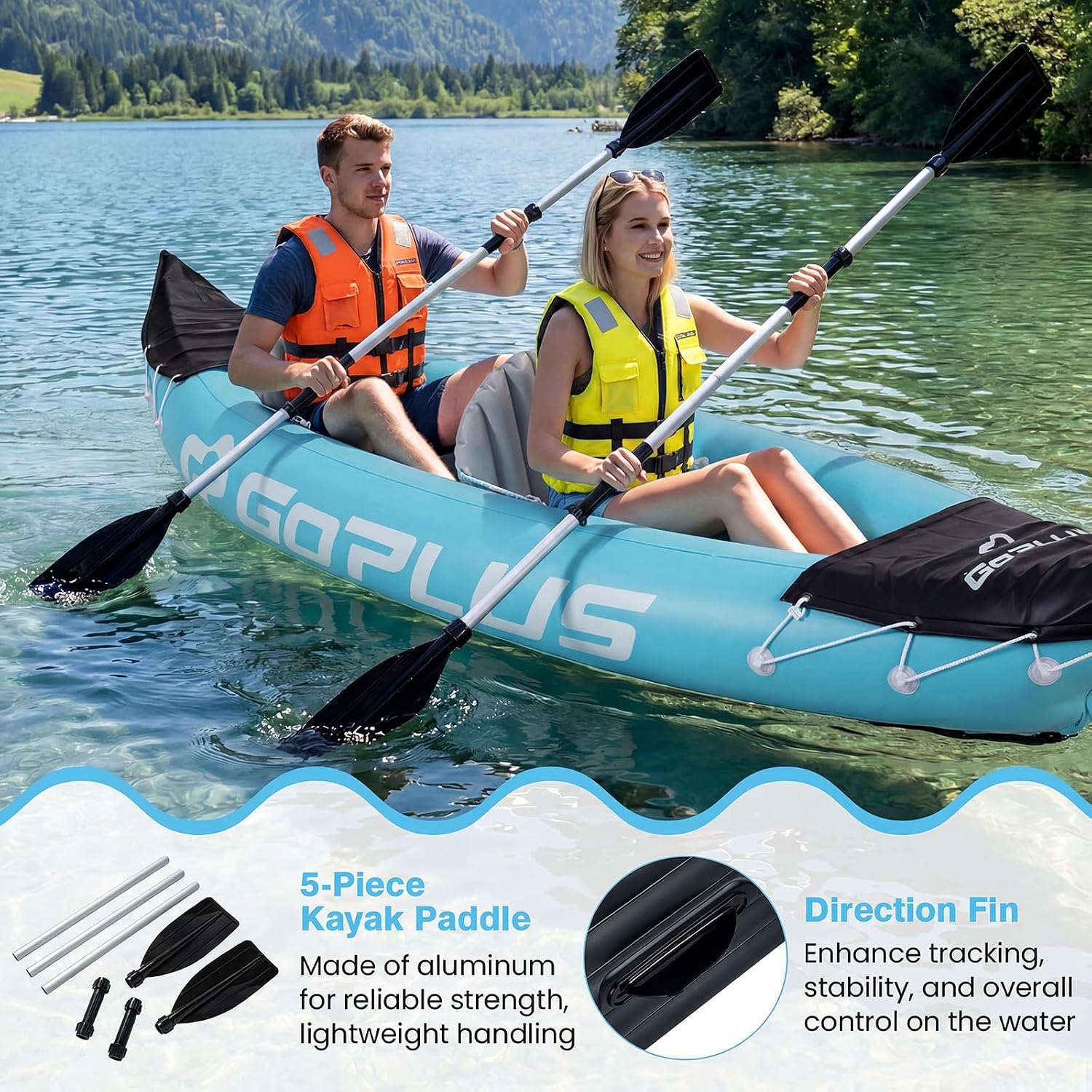 Caiaque Inflável para 2 Pessoa - Kayak Inflatable 2 Person avaliação e preço