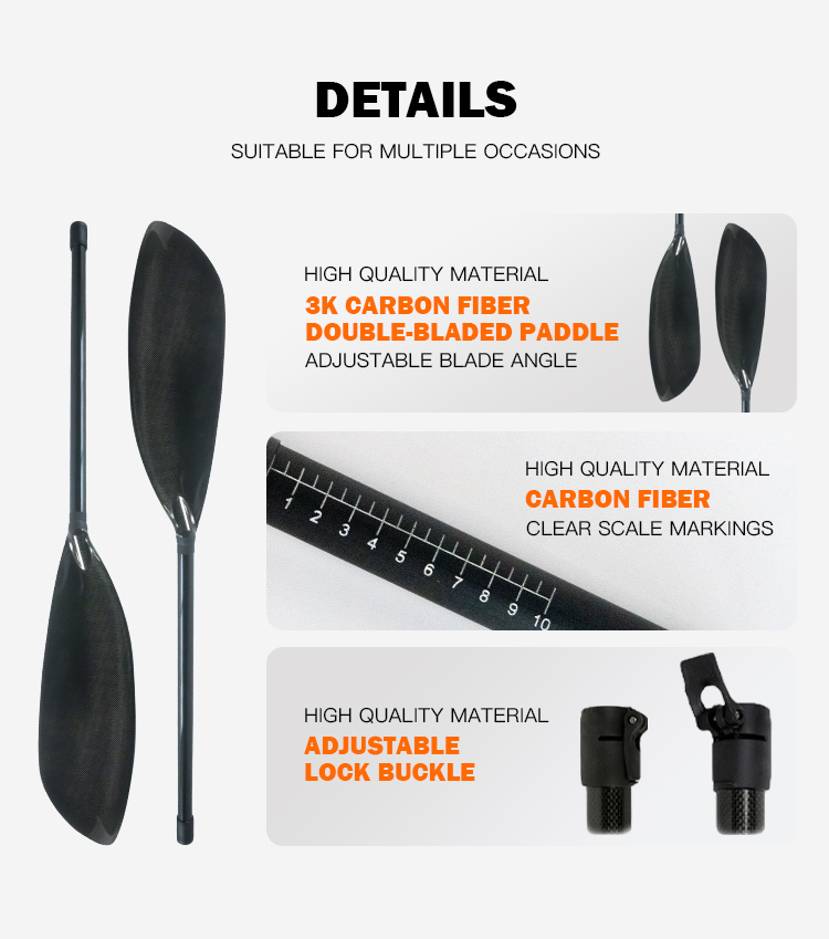 Remo de Caiaque Ajustável de F - Kayak Paddle Carbon 2 Piece avaliação e preço
