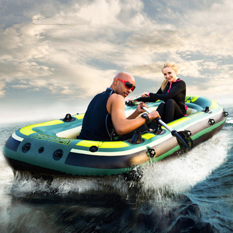 Barco Inflável de PVC Reforçad - Inflatable Kayak 3 Person avaliação e preço
