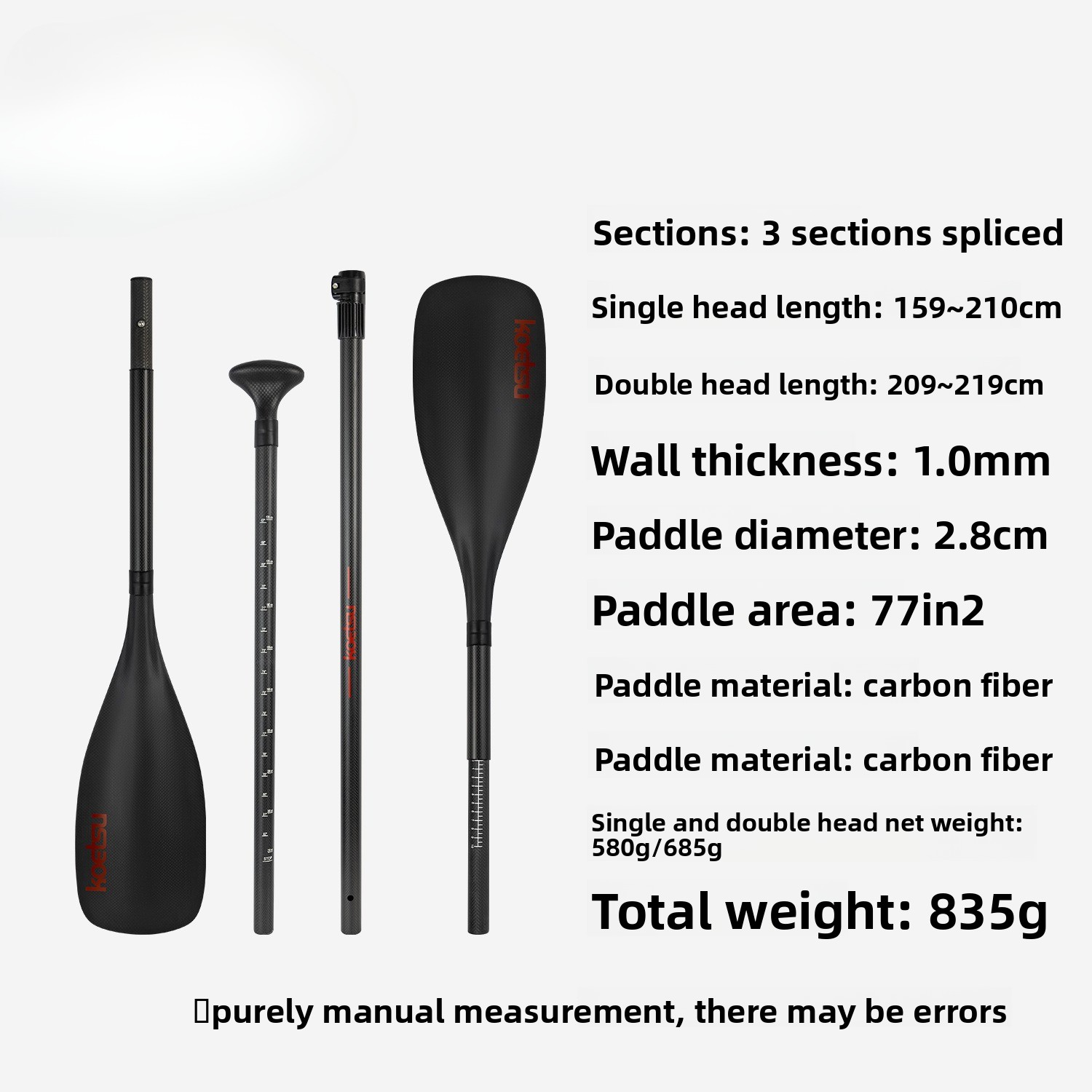 Remo de Caiaque e SUP de Carbo - Paddle Board Backpack avaliação e preço