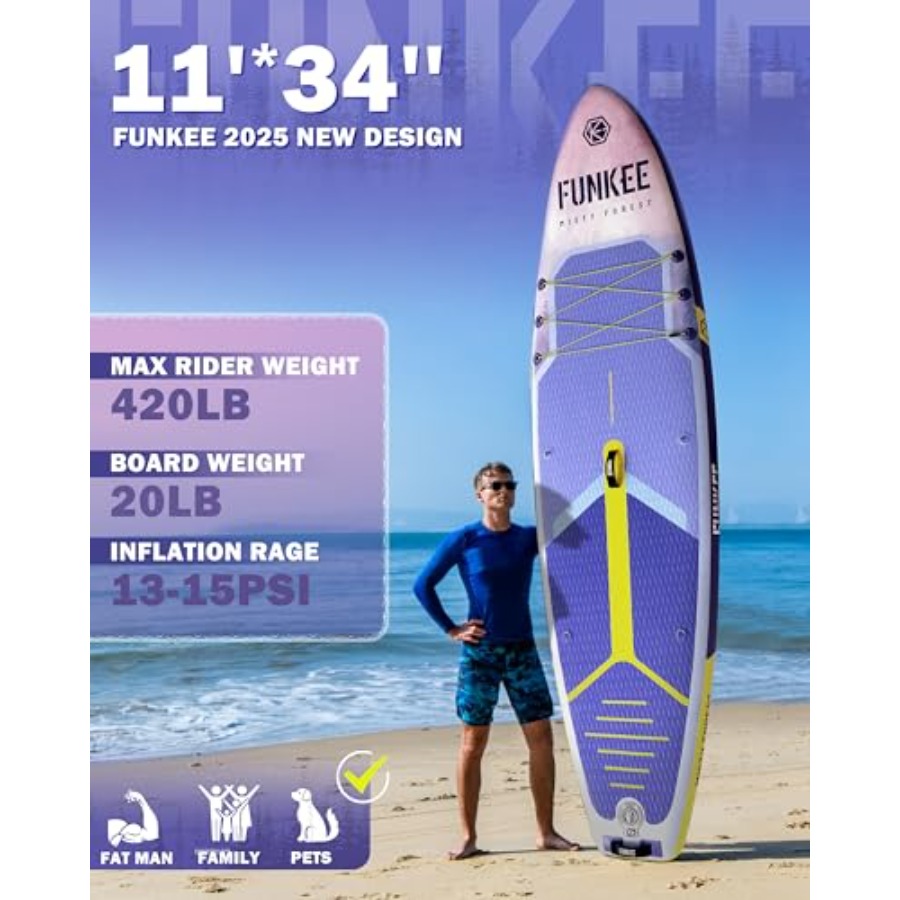 Prancha inflável de SUP para a - Paddle Board Backpack avaliação e preço