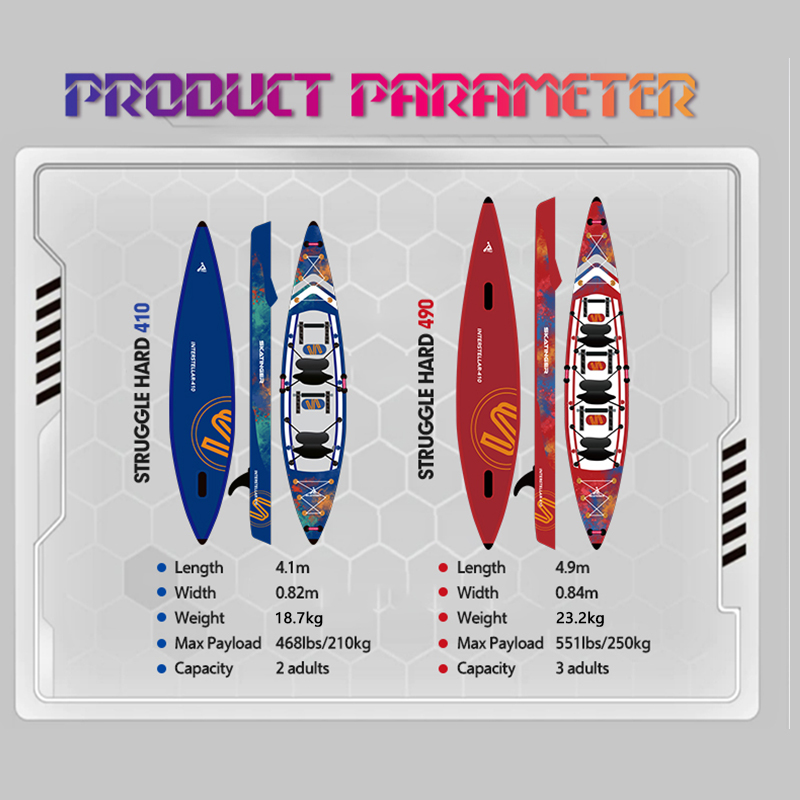 Caiaque Inflável Skatinger Ful - Inflatable Kayak 3 Person avaliação e preço