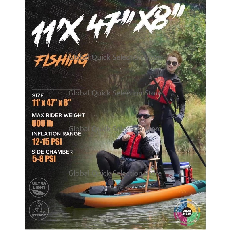 Caiaque Inflável de Pesca OEM/ - Kayak Inflatable 2 Person avaliação e preço
