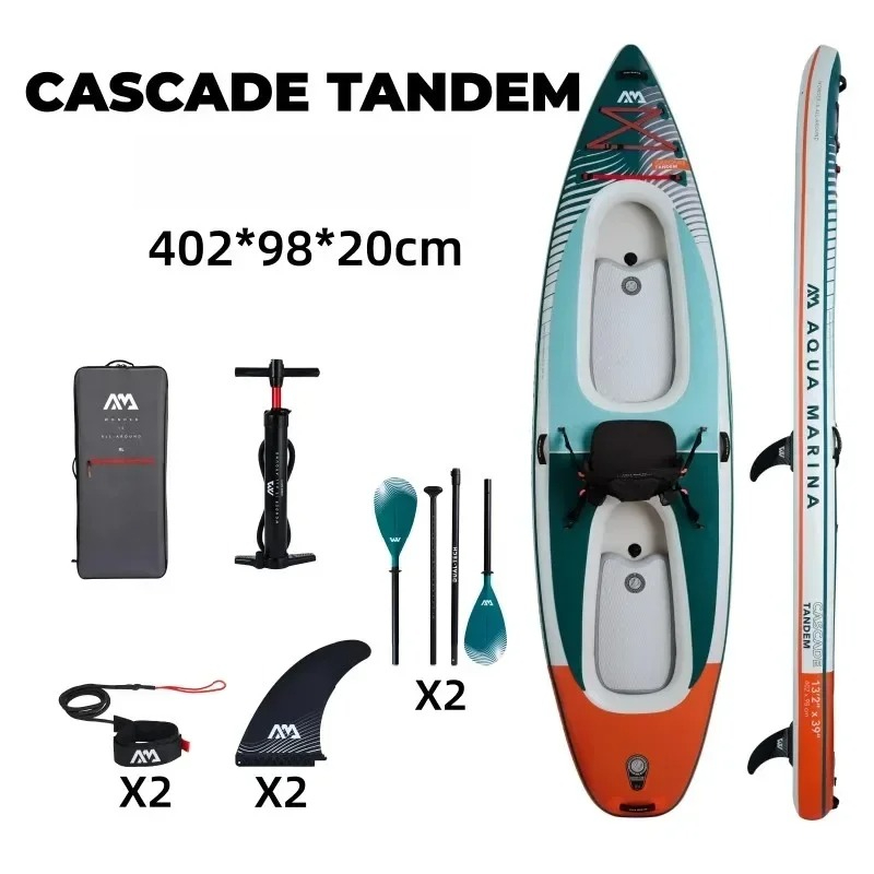 AQUA MARINA CASCADE TANDEM Pra - Kayak Inflatable 2 Person avaliação e preço